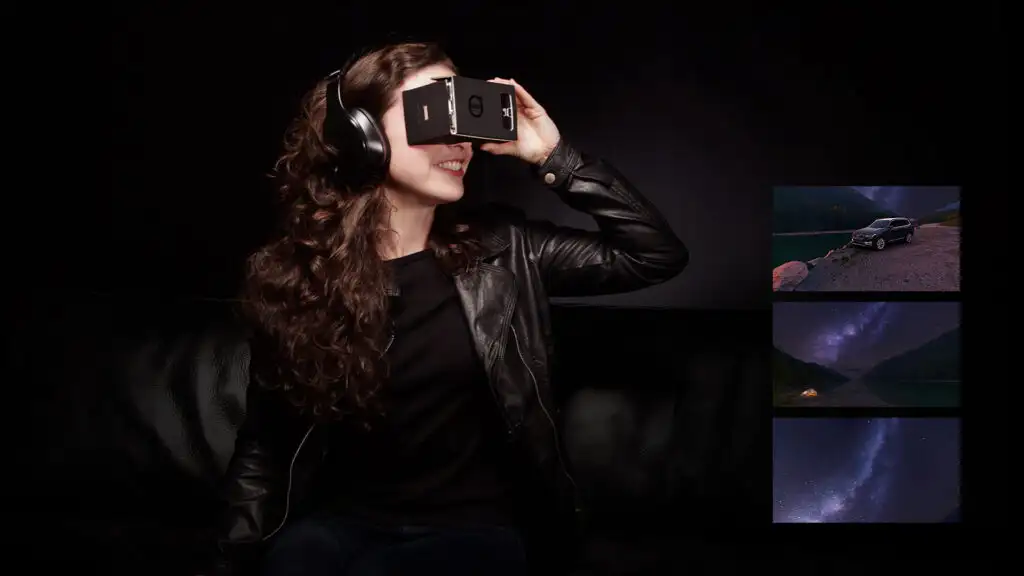 Volvo Reality second virtual reality driving experience view